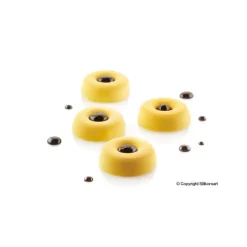 SILIKOMART Moule Silicone|Moule Silicone 77 Mini Savarins Ø4,1 x H1,2 cm 12ml Professional