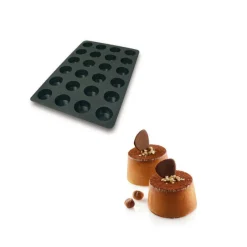SILIKOMART Moule Silicone|Moules À Gâteaux|Moule Silicone 24 Muffins Ø6,9 x h3,9 cm 122ml Professional