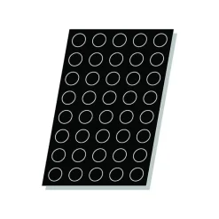 FLEXIPAN Moule Silicone|Moules À Gâteaux|Moule Silicone 24 Muffins 8 cm x H 3,5 cm