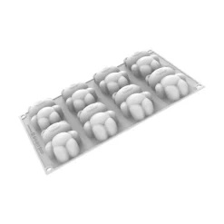 SILIKOMART Moule Silicone|Moules À Gâteaux|Moule Silicone 8 Oursons 68 ml Professional