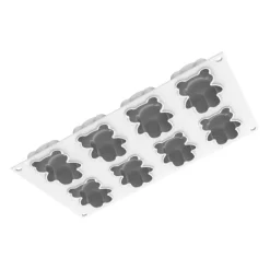 SILIKOMART Moule Silicone|Moules À Gâteaux|Moule Silicone 8 Oursons 68 ml Professional