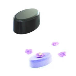 SILIKOMART Moule Silicone|Moule Silicone 63 Ovales 5,1 x 3,1 x H2 cm 20ml Professional