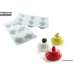 SILIKOMART Moule Silicone|Moule Silicone 6 Palets Vrillés Samouraï 110ml Professional