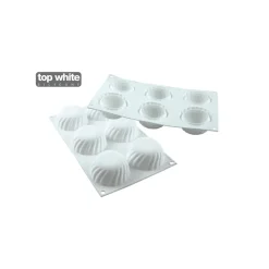 SILIKOMART Moule Silicone|Moule Silicone 6 Palets Vrillés Samouraï 110ml Professional