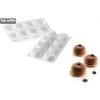 SILIKOMART Moule Silicone|Moule Silicone 8 Ronds Bombés 85 ml Professional