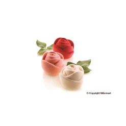 SILIKOMART Moule Silicone|Moules À Gâteaux|Moule Silicone 6 Roses 7 x 5,5 cm 143ml Professional