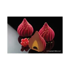 SILIKOMART Moule Silicone|Moules À Gâteaux|Moule Silicone 5 Sphères Torsadées Russian Tale 125ml Professional