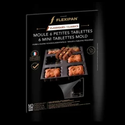 FLEXIPAN DEMARLE Moule Anti-adhésif|Moule Silicone|Moule Silicone 6 Tablettes 7 cm
