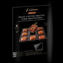 FLEXIPAN DEMARLE Moule Anti-adhésif|Moule Silicone|Moule Silicone 12 Tablettes 7 cm