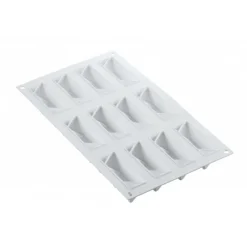 SILIKOMART Moules À Chocolat|Moule Silicone|Moule Silicone 2 Étoiles Star Game 7,5 x 7,5 cm Professional