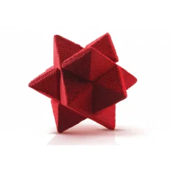 SILIKOMART Moules À Chocolat|Moule Silicone|Moule Silicone 2 Étoiles Star Game 7,5 x 7,5 cm Professional