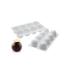 SILIKOMART Moule Silicone|Moules À Gâteaux|Moule Silicone 8 Truffes Ø 6,2 cm Professional