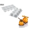 SILIKOMART Moule Silicone|Moules À Gâteaux|Moule Silicone 8 Truffes Ø 5,2 cm Professional
