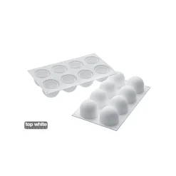 SILIKOMART Moule Silicone|Moules À Gâteaux|Moule Silicone 8 Truffes Ø 5,2 cm Professional