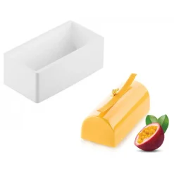 SILIKOMART Moule Silicone|Moules À Gâteaux|Moule Silicone Bûche 18 x 8 cm x H 6,5 cm Professional