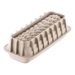 SILIKOMART Moule Silicone|Moules À Gâteaux|Moule Silicone Bûche avec Quenelles 3D Design