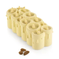 SILIKOMART Moule Silicone|Moules À Gâteaux|Moule Silicone Bûche Bougies 21,9 x 8,9 x H 7,6 cm