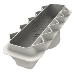 SILIKOMART Moule Silicone|Moules À Gâteaux|Moule Silicone Bûche Flocon 25 x 8,1 x H 5,8 cm