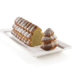 SILIKOMART Moule Silicone|Moules À Gâteaux|Moule Silicone Bûche Sapin 25 x 8,9 x H 8,7 cm