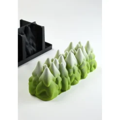 PAVONI Moule Silicone|Moules À Gâteaux|Moule Silicone Bûche Sapin Enneigé 25 x 9 cm x H 9,5 cm