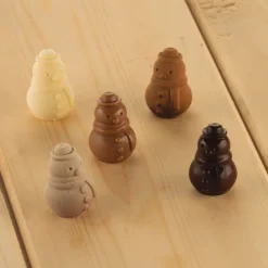 SILIKOMART Moules À Chocolat|Moule Silicone|Moule Silicone Bonhomme de Neige Chocolat Ø 2,6 x H 3,5 cm Easy Choc (x14)