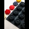 PAVONI Moule Silicone|Moule Silicone Bouquets de Roses 8 x H 3,5 cm (x12) Cédric Grolet