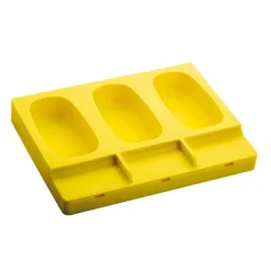 PAVONI Moule Silicone|Moule Silicone Capri 4,9 x H 9,3 cm (x3) + 50 bâtonnets Pavogel