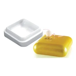 SILIKOMART Moule Silicone|Moule Silicone Carré Bombé 1000ml Professional