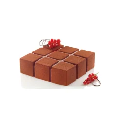SILIKOMART Moule Silicone|Moule Silicone Carré Cubik 17,2 cm Professional
