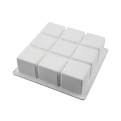 SILIKOMART Moule Silicone|Moule Silicone Carré Cubik 17,2 cm Professional