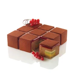 SILIKOMART Moule Silicone|Moule Silicone Carré Cubik 17,2 cm Professional