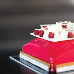 SILIKOMART Moule Silicone|Moule Silicone Carré Sphère 16x16 cm Grand Modèle Professional