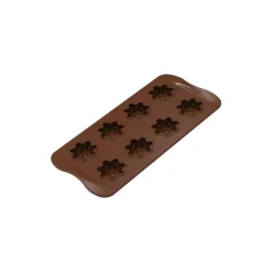 SILIKOMART Moules À Chocolat|Moule Silicone|Moule Silicone Chocolat Fleurs (x8) Easy Choc