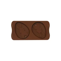 SILIKOMART Moules À Chocolat|Moule Silicone|Moule Silicone Chocolat Tablette Œuf Lapin (x2) Easy Choc