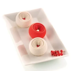 SILIKOMART Moule Silicone|Moules À Gâteaux|Moule Silicone Coccola Ø 7 x H 5,5 cm (x6)