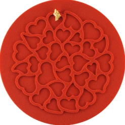 SILIKOMART Moule Silicone|Moules À Gâteaux|Moule Silicone Coeur ⌀ 18 x H 0,25 cm