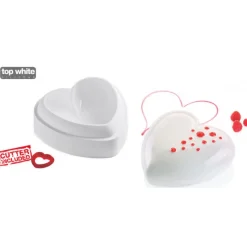 SILIKOMART Moule Silicone|Moule silicone Coeur Bombé 170 mm Professional