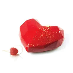 SILIKOMART Moule Silicone|Moule Silicone Coeur Origami 15x13,5 cm Professional