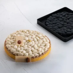 PAVONI Moule Silicone|Moule Silicone Décor Amandes Ø 18 cm x H 1,7 cm