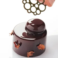 PAVONI Moules À Chocolat|Décoration Comestible|Moule Silicone Décor Cercles Ø 5 x H 0,2 cm (x15)