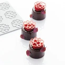 PAVONI Décoration Comestible|Moule Silicone|Moule Silicone Décor Cœur Ø 5 x H 0,2 cm (x15)