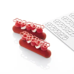 PAVONI Moule Silicone|Moule Silicone Décor Cœur 12 x 2,7 x H 0,2 cm (x10)