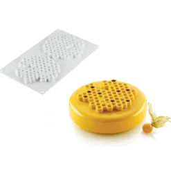 SILIKOMART Moule Silicone|Moules À Gâteaux|Moule Silicone Décor Miel Ø 14 cm x H 1 cm (x2) Professional