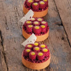 PAVONI Moule Silicone|Moule Silicone Décor Mini Framboises Ø 6,2 cm x H 2,1 cm (x8)