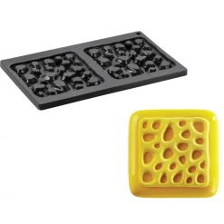 PAVONI Moule Silicone|Moule Silicone Décor Éponge 13,5 cm x H 1 cm (x2)