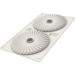 SILIKOMART Moule Silicone|Moules À Gâteaux|Moule Silicone Décors Skirt Ø 14 x H 1 cm (x2)