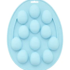 WILTON Moules À Chocolat|Moule Silicone|Moule Silicone Demi-œuf 12 Cavités