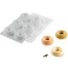 SILIKOMART Moule Silicone|Moules À Gâteaux|Moule Silicone Donuts Gourmands Ø 7,2 cm x H 2,7 cm (x6) Professional