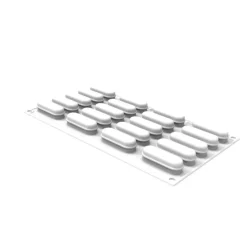 SILIKOMART Moule Silicone|Moule Silicone Eclair XS 5,5 x 1,7 x H 1,7 cm (x20)