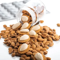 PAVONI Moule Silicone|Moule Silicone Gourmand Amande 3,4 x 2,1 x H 1,1 cm (x30)